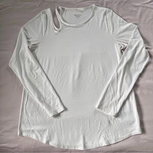 Athleta With Ease Asymmetrical Top White